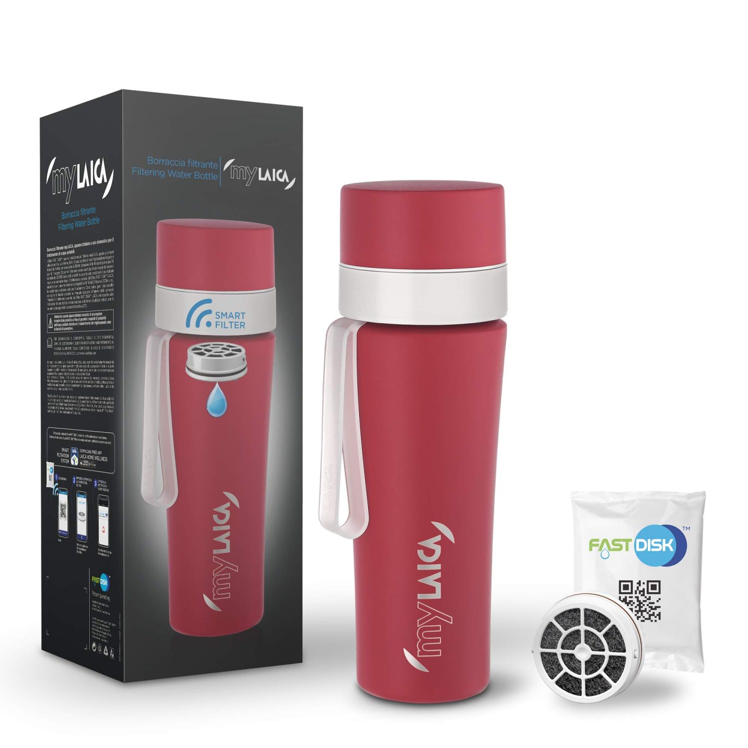 LAICA MyLAICA butelka filtrująca stalowa 550 ml