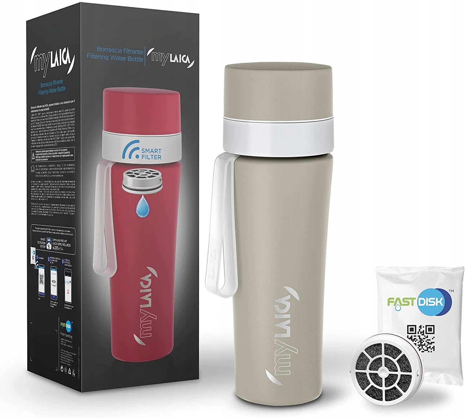 LAICA MyLAICA butelka filtrująca stalowa 550 ml