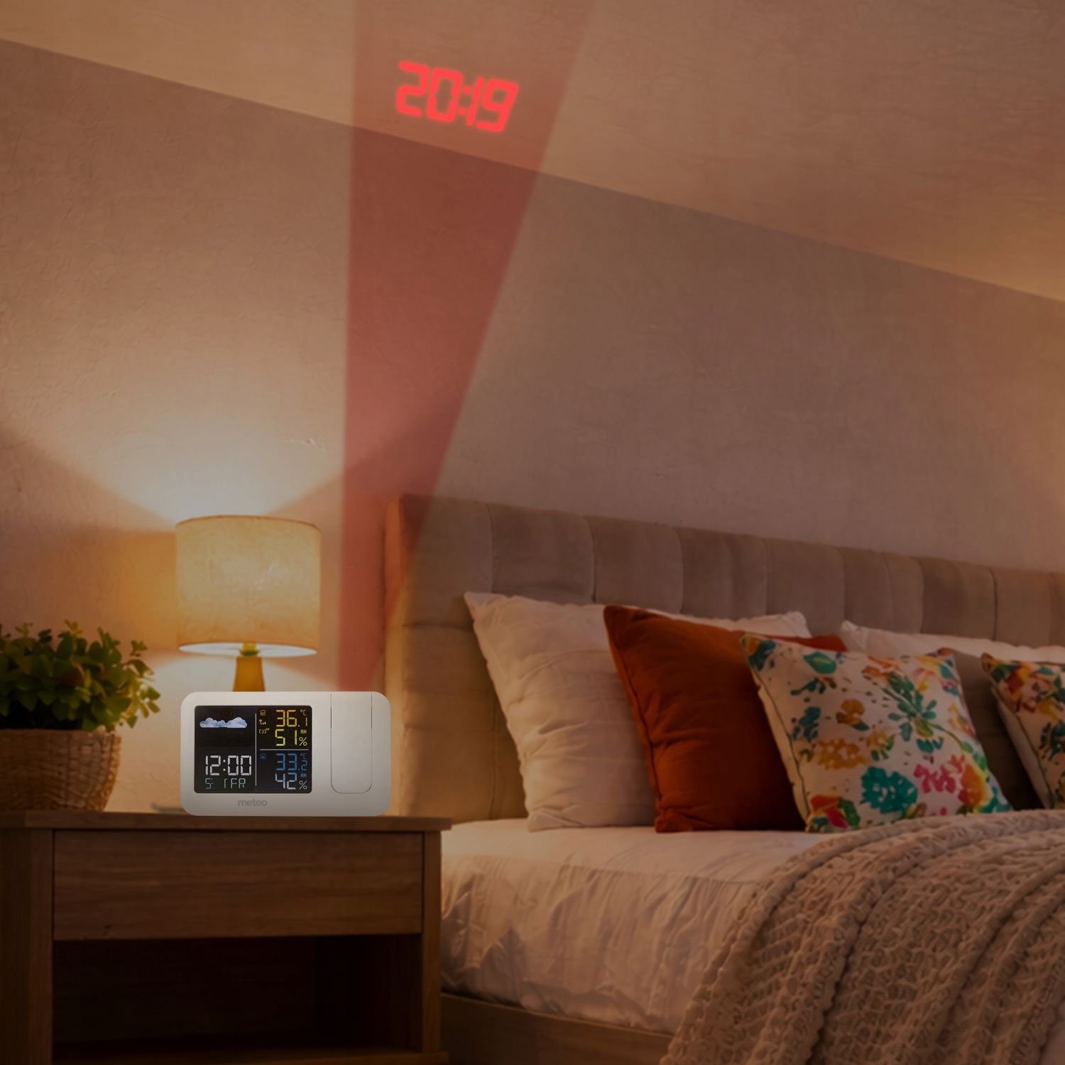 Meteo SP208 stacja pogodowa projektor czasu