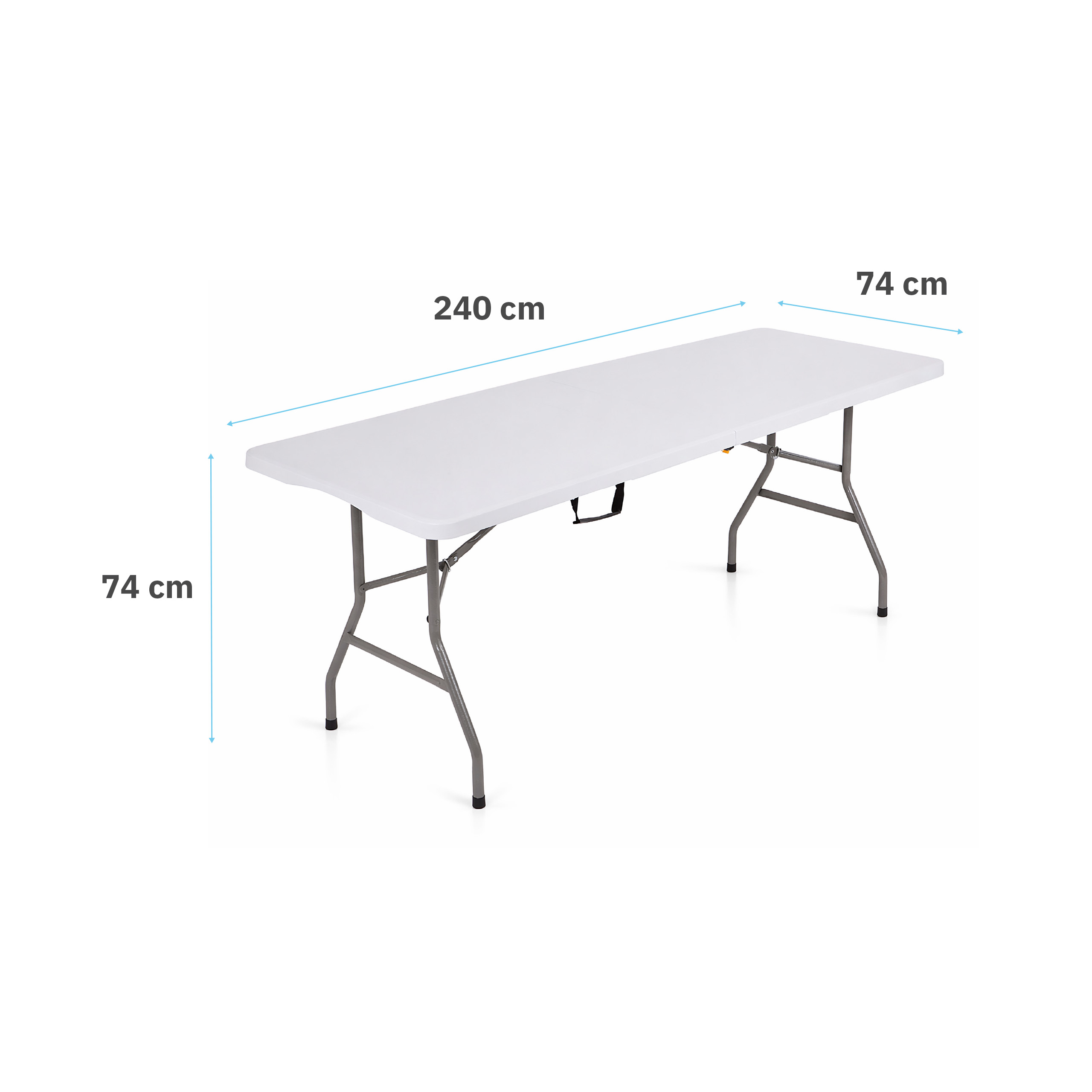 Home Select stół cateringowy składany 240 cm biały