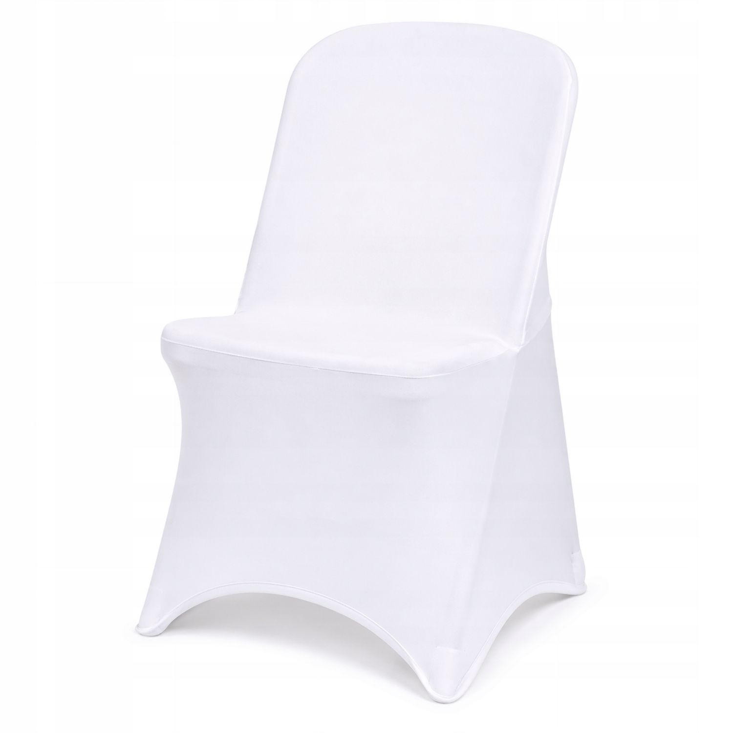 NUFORMA 250 GSM Pokrowiec na krzesło bankietowe biały elastyczny dopasowanie
