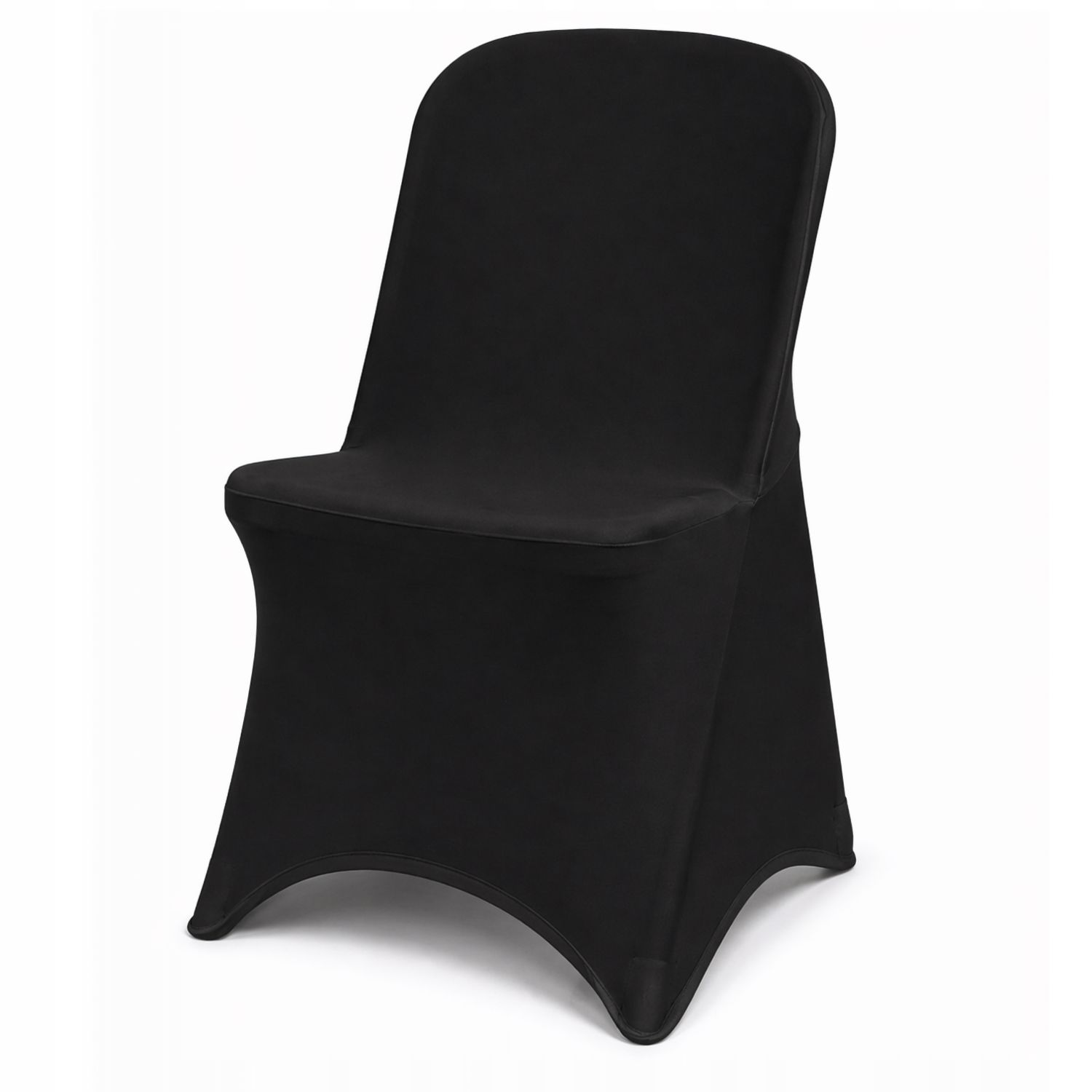 NUFORMA 250 GSM Pokrowiec na krzesło bankietowe czarny elastyczny materiał