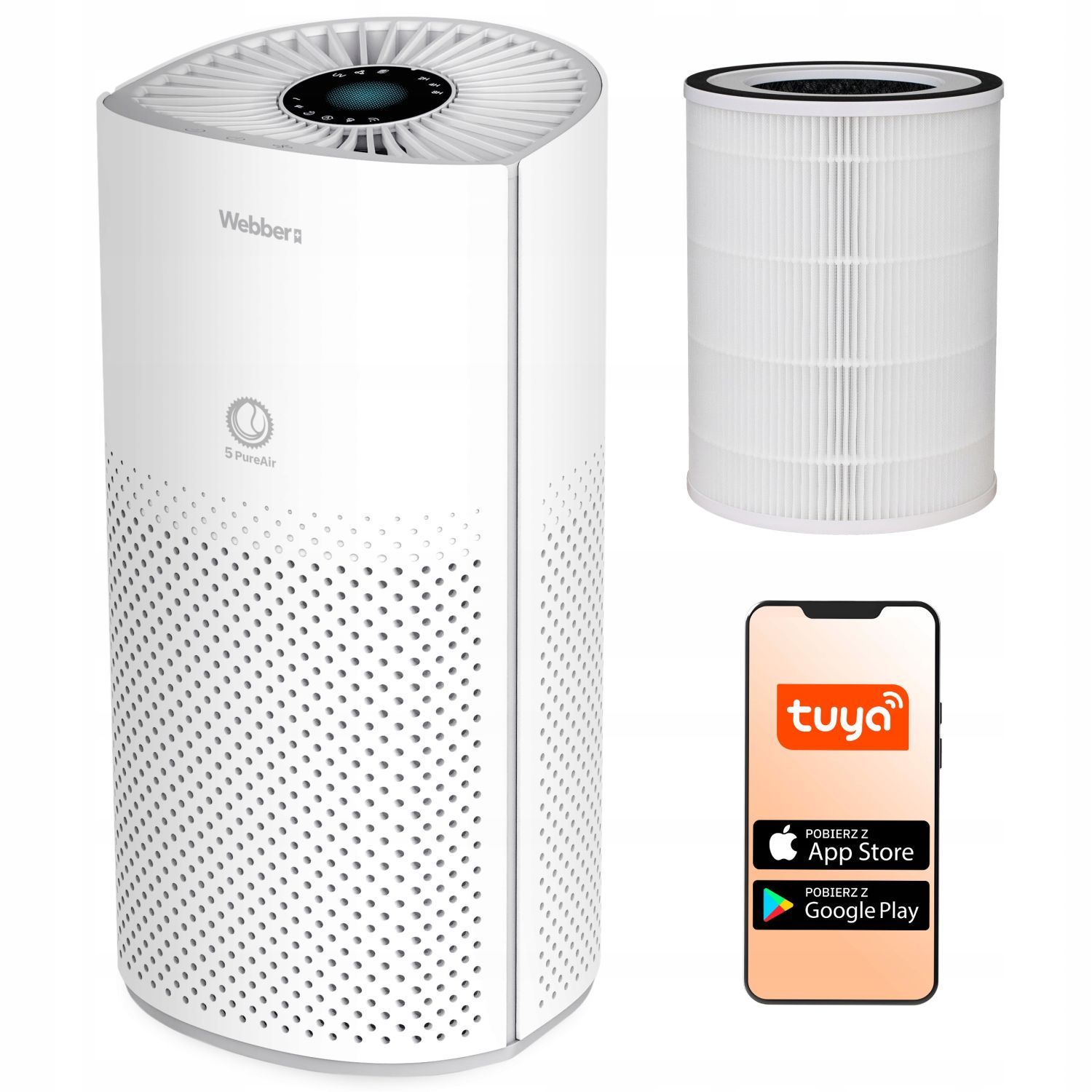 Oczyszczacz powietrza Webber ROSEG AP8550 z filtrem HEPA