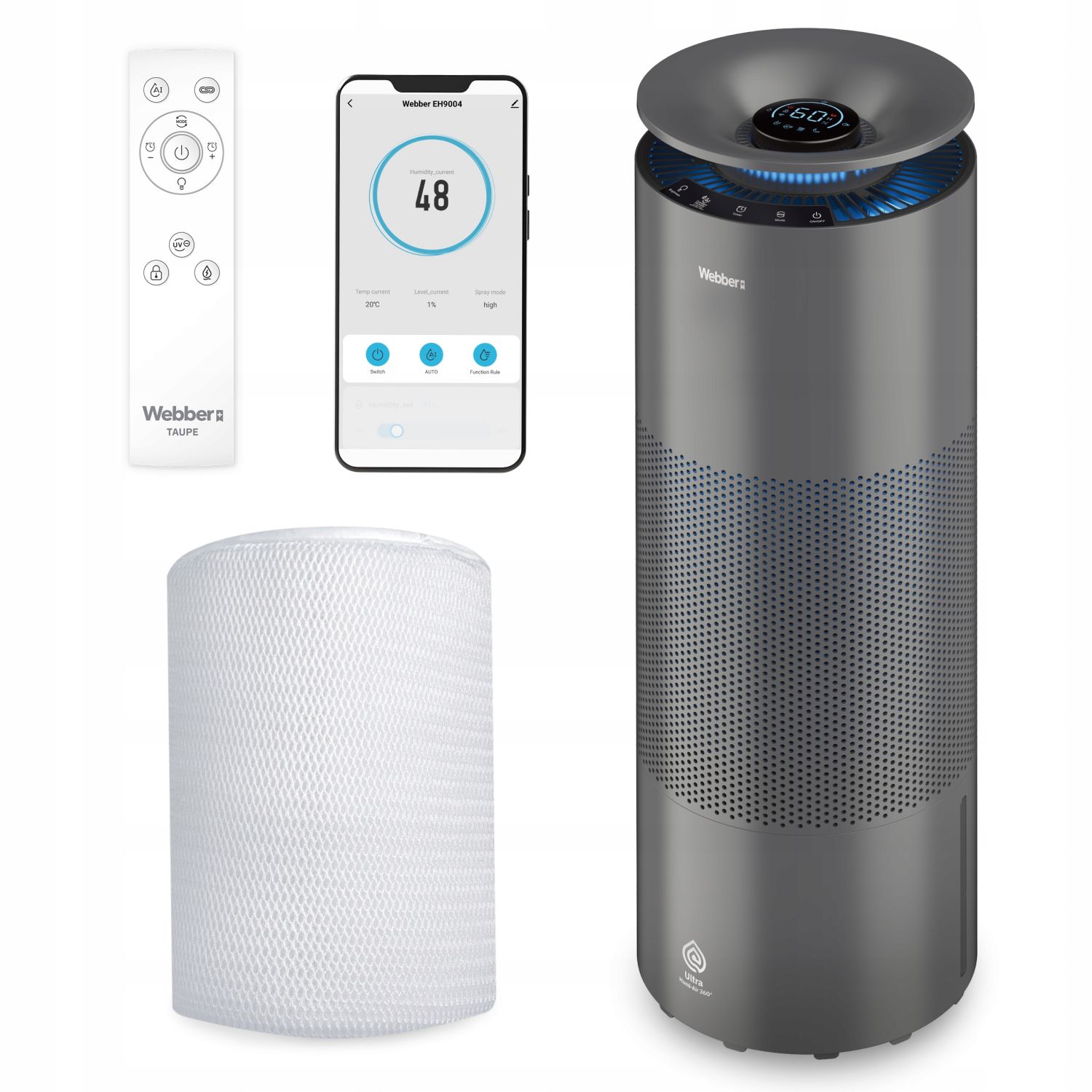 Webber EH9004 TAUPE Nawilżacz ewaporacyjny