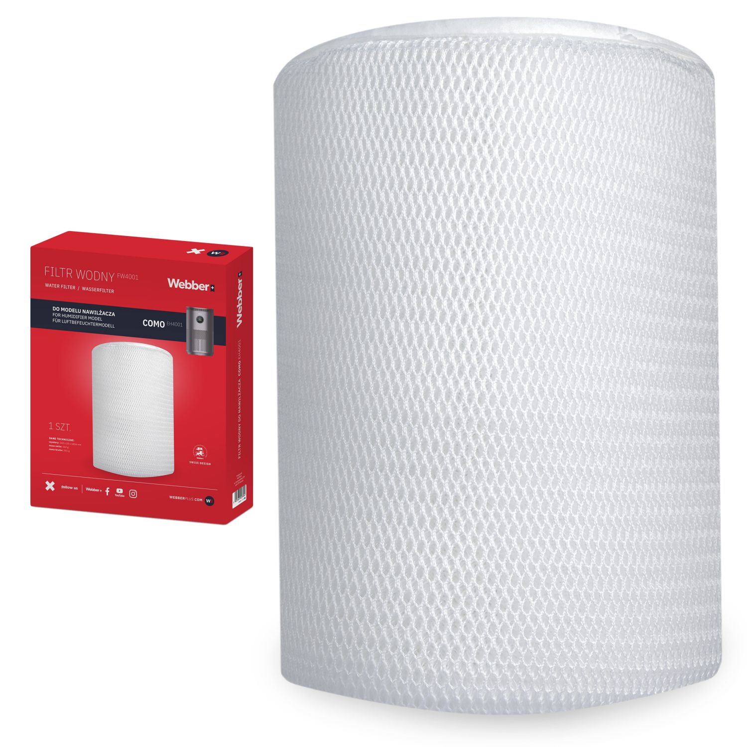 Webber EH4001 Filtr wodny do oczyszczacza nawilżacza
