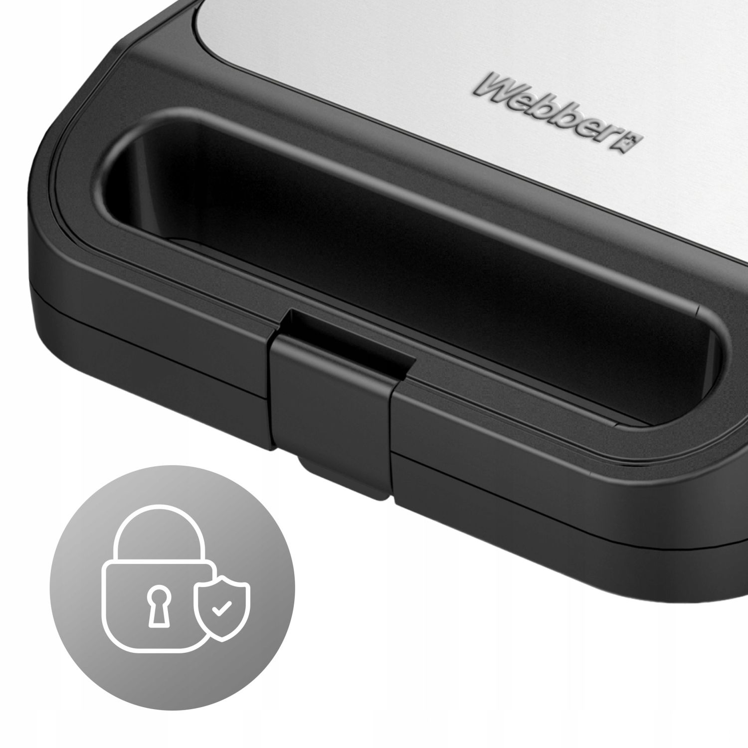 Webber SR3 opiekacz wielofunkcyjny 3w1 – uchwyt Cool-Touch i blokada pokrywy
