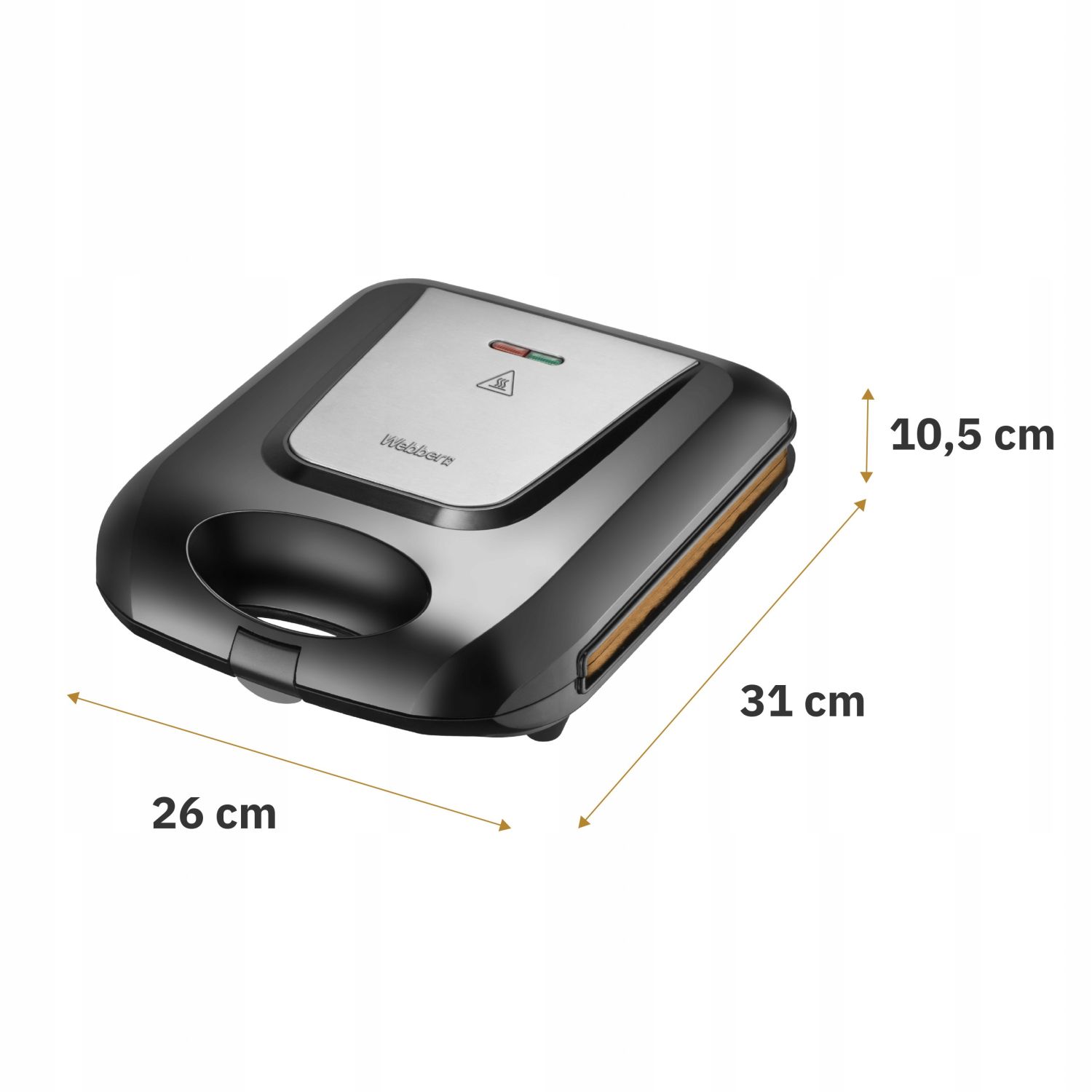 Webber ARVION SR7 opiekacz do kanapek – specyfikacja techniczna i wymiary
