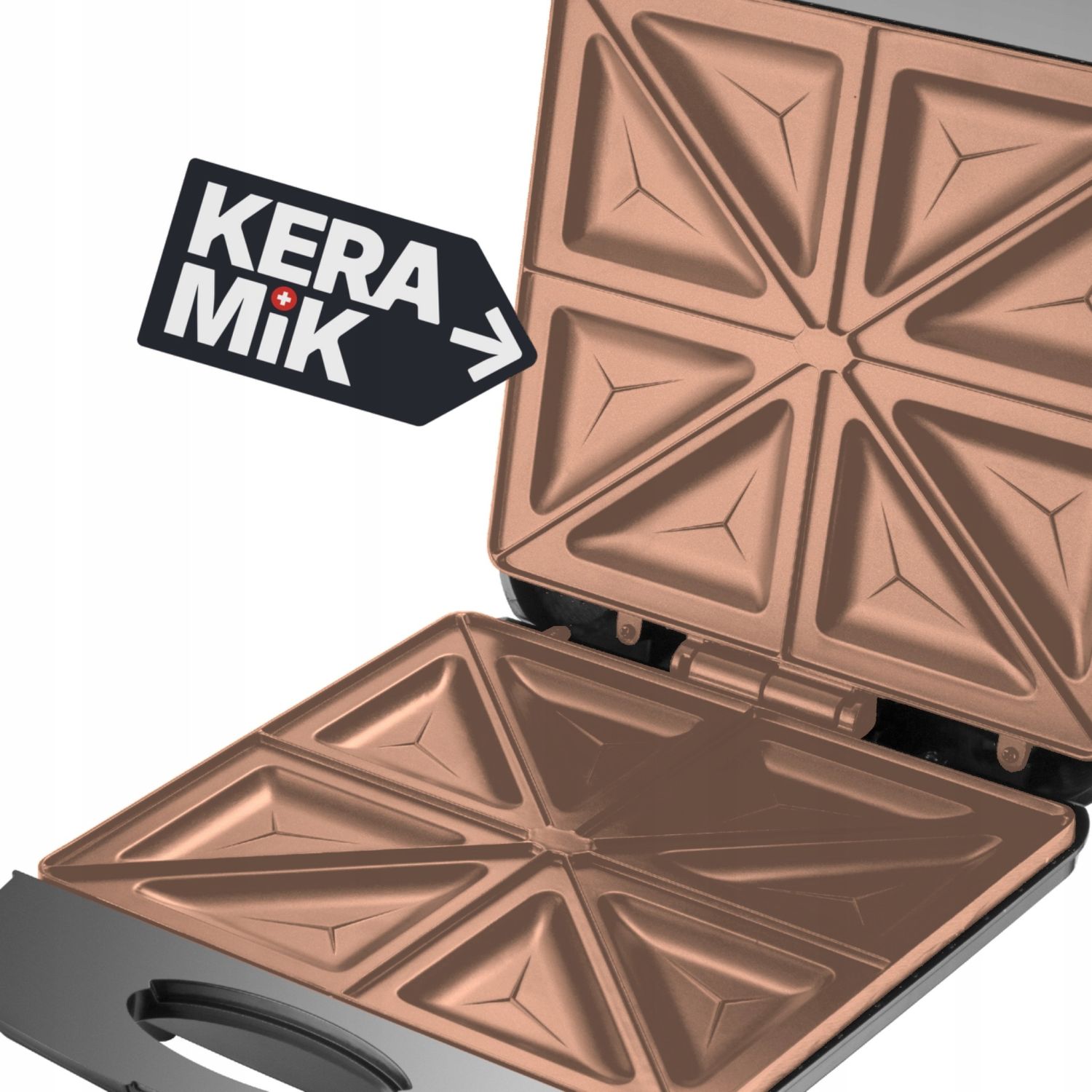Webber ARVION SR7 opiekacz do kanapek – ceramiczne płyty Golden Ceramic KERA MIK