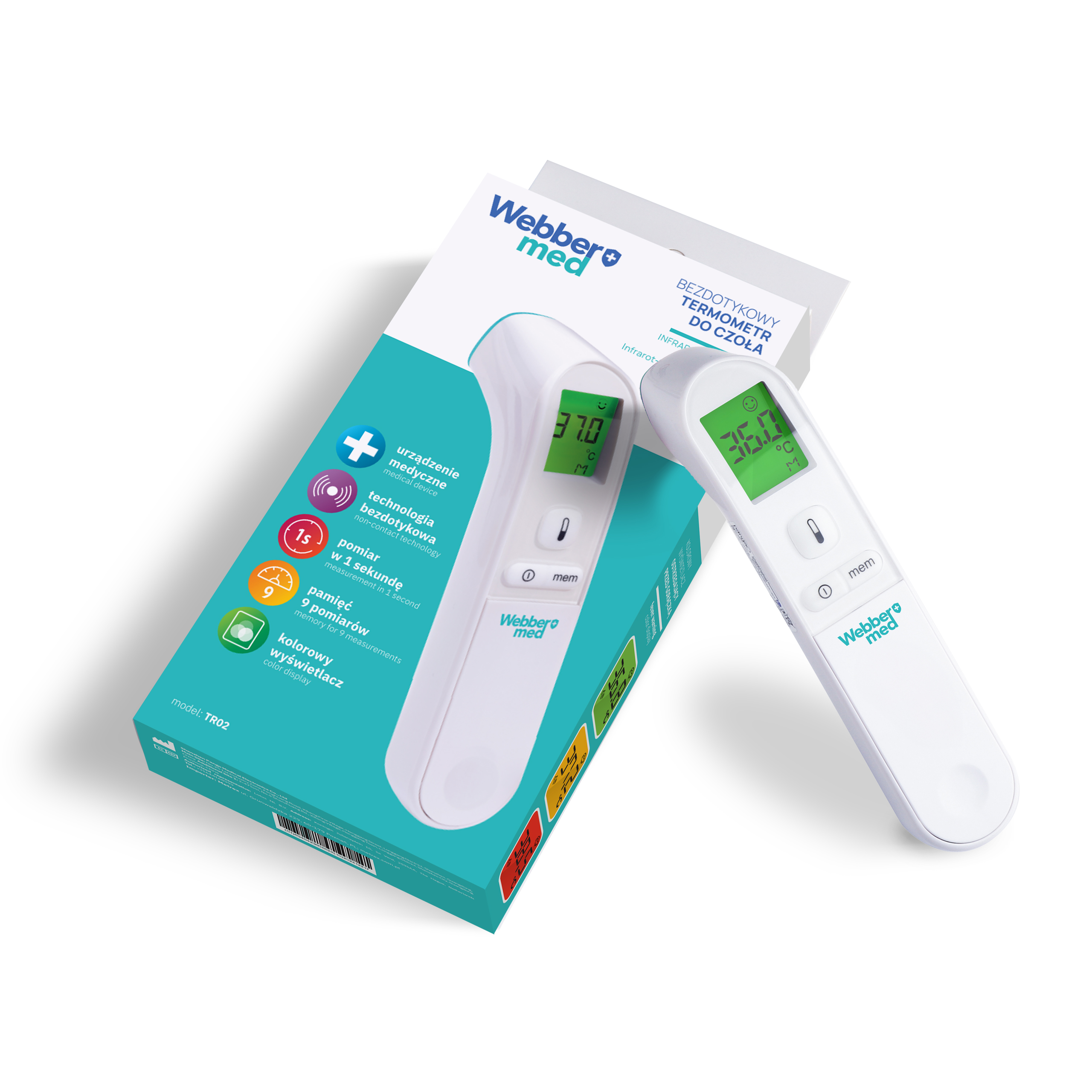Termometr Webber TR02 – bezdotykowy