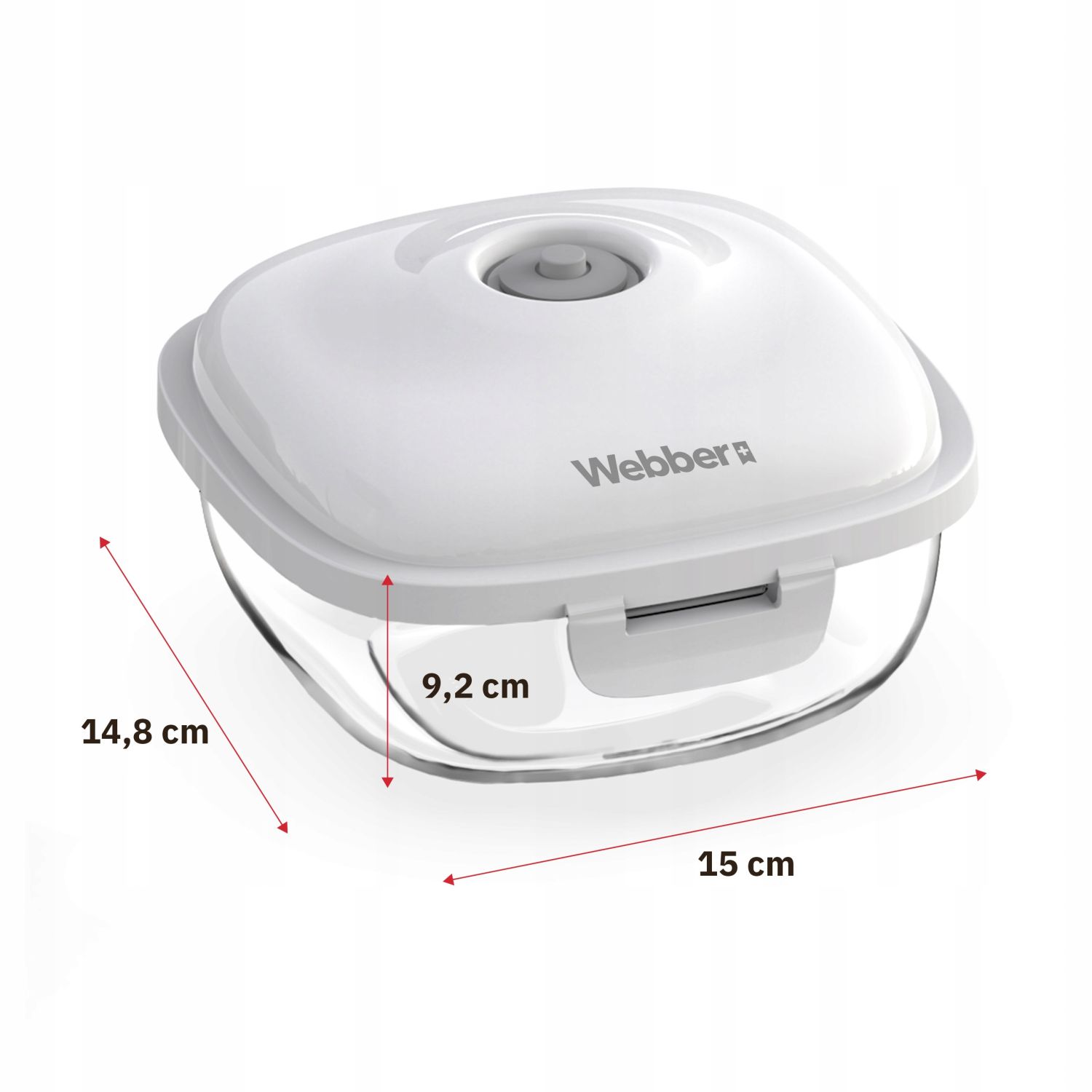 Webber Webber+ pojemniki próżniowe do przechowywania żywności w lodówce