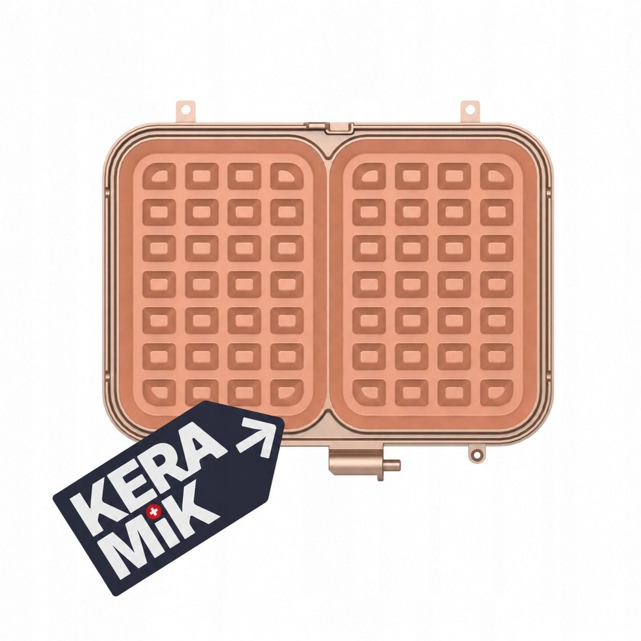 Webber FRAVELLE WM16 gofrownica – ceramiczne płyty Golden Ceramic KERA MIK